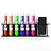 MyGift Wall Mounted Black Acrylic Dry Erase Marker Holder Organizer for 6 Markers and Eraser, Hanging Whiteboard Accessories Rack for Office Home Dorm Classroom Meeting Room