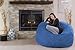 Chill Sack Bean Bag Chair - 5' Giant Memory Foam Lounge Chair with Soft Microfiber Cover – Cozy Furniture for Living Room, Dorm, & Kids' Rooms – Comfortable 5 Ft, Microsuede Lounge Sofa, Royal Blue