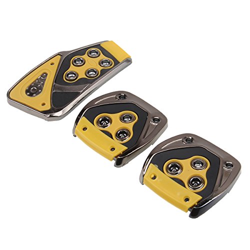 Possbay Universal Manual Car Brake Gas Clutch Racing Pedal Pads Cover Treadle