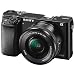 Sony Alpha a6000 Mirrorless Camera with 16-50mm Lens Black with Soft Bag, Additional Battery, 64GB Memory Card, Card Reader, Plus Essential Accessoriesthumb 1
