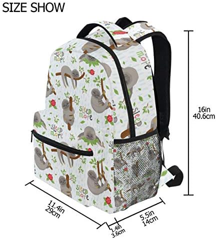 かわいい面白い怠zyなナマケモノ バックパック スクール ブックバッグ 旅行 ショルダー ラップトップ バッグ レディース メンズ 用 B0c6lgsp 1 494円