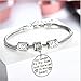 FULLIN Inspirational Bracelet Expandable Bangle Charms Bracelets Messages Necklaces sets Beads Jewelry