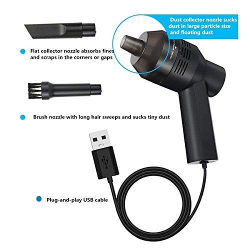 Vacuum USB Rechargeable Cleaner Mini Protable Cleaner For Car Keyboard Computer Office - Thumbnail 4