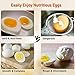 Egg Cooker 6+2 Pack Egg Poachers Egg Boiler - Hard Boiled Eggs without the Shell, BPA Free, Non Stick Silicone Egg Cups, AS SEEN ON TV, by MOOKZZ