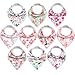 10-Pack Baby Bandana Bibs Upsimples Baby Girl Bibs for Drooling and Teething, 100% Organic Cotton and Super Absorbent Hypoallergenic Bibs Baby Shower Gift - "Blossom Set" primary