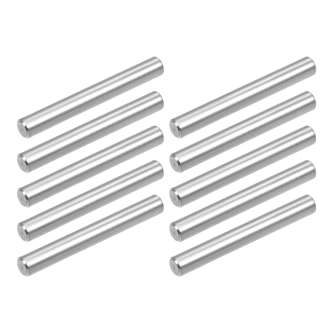 TA-VIGOR 10Pcs 5mm x 35mm Dowel Pins, 304 Stainless Steel Shelf Support Cylindrical Pin Pegs Shelf Support Pegs Fasten Elements for Furniture, Cabinets, and Mechanical Applications