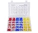 Sunsir 480pcs Wire Terminals Crimp Electrical Wire Connectors, Mixed Assorted Lug Kit Insulated Spade Ring Fork Ring Bullet Male Female Auto Wiring Set with Premium Case primary