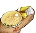 Naturally Med Garlic Grater Set, Ceramic, Yellow with Olive Motif