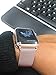AdMaster Compatible for Apple Watch Band 42mm, Stainless Steel Mesh Milanese Sport Wristband Loop with Apple Watch Screen Protector Compatible for iWatch Series 1/2/3 Rose Gold