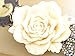 Alilang Enamel Cream Rose Flower Golden Tone Brooch Pin Aurora Borealis Crystal Rhinestone Pendant