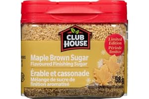 Club House Maple Brown Sugar Flavoured Finishing Sugar, Limited Edition, No Artificial Colours or Flavours, Kosher, Packed in