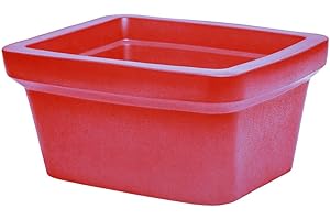 GENESEE SCIENTIFIC Small Red Ice Pan – 2.5 Liter Ice Holder - Stackable, Lightweight, Leak-Proof Ice Container - Frozen Sample Containers w/EVA Material to Withstand Dry Ice, Liquid Nitrogen, & Chemical Solvents