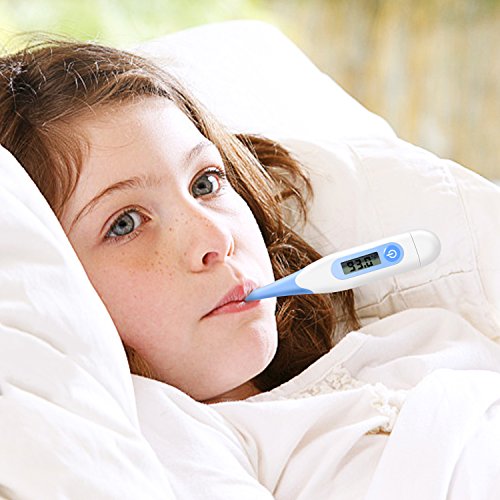 10 Seconds Reading-Digital Medical Thermometer Oral Rectal and Armpit for Baby Fast Waterproof with Fever,Temperature Clinical Professional Detecting Kid,Children,Adult