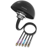 LINOVISION 4G LTE MIMO 5-in-1 Roof SMA Antenna with 2&times;4G, 2&times;WiFi and 1&times;GNSS | IP67 Waterproof, Low Profile, 10ft(3m) Cable, Compatible with Teltonika RUT956/RUTX11 and Most 4G LTE Cellular Routers
