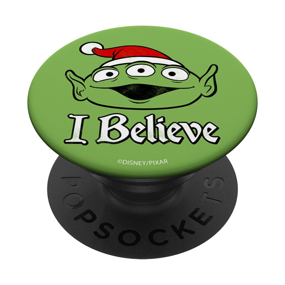Disney Pixar Toy Story Aliens Christmas I Believe Santa Hat PopSockets Swappable PopGrip