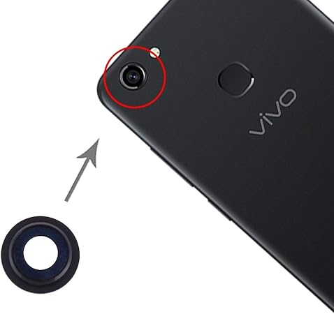 Cicis Pick 10 PCS Camera Lens Cover for Vivo Y81 Y83 Black Color Black