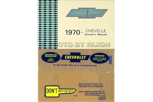 1970 Chevelle, El Camino, Malibu and SS Owner's Manual Package Reprint