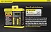 Nitecore NEW i4 2016 Intellicharger Smart Battery Charger for Li-ion IMR Ni-MH NiCd with LightJunction 18650 Battery Case