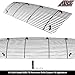 APS Compatible with Ford Bronco F-150 F-250 F-350 1992-1996 Main Upper Stainless Steel SS Black Billet Front Grill Grille Insert F85007H