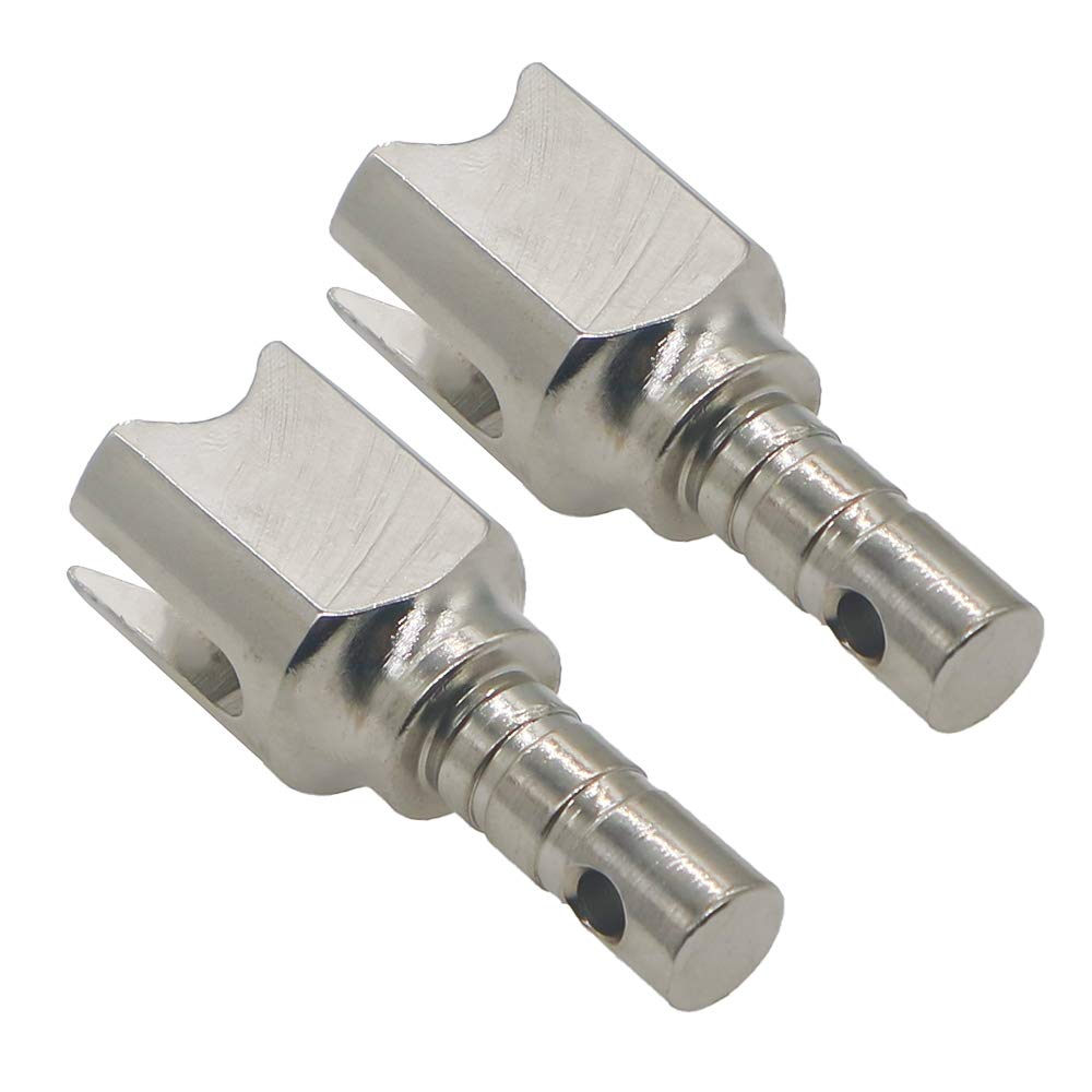 RCAWD ARRMA Diff Outdrive EXB ARA310981, ARRMA Steel Diff Outdrive (FITS 29MM Diff Case) for 1/7 1/8 ARRMA Upgrade Replacement upgraded parts 2pcs（Silver）