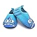 JIASUQI Baby Barefoot Quick Dry Comfort Casual Water Shoes Socks,Blue Shark 18-24 Months