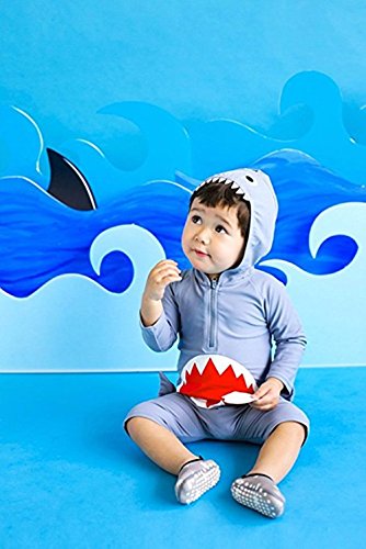 Baby Boy Girl Rash Guard Long Sleeve Swimming Costume Sun Protection Swimsuit - Image 3