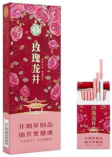 yunnan chinese herbal cigarettes Yunnan Chinese Herbal Cigarettes, Green Tea Menthol Cigarettes,  Smoke-Free-Nicotine-Free, Can Replace Cigarettes-Cigarettes That Can Clean  The Lungs (10 Packs, Rose Dragon Well) in Saudi Arabia