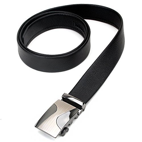 Vbiger Herren Gürtel Ledergürtel Vollrindledergürtel Schwarz