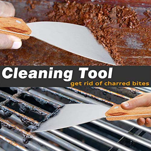 Leonyo 10 PCS Griddle Accessories Set, Stainless Steel Grill Metal