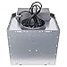 AKDY 30 in. Convertible Wall Mount Range Hood in Black Painted Stainless Steel with Tempered Glass and Remote Control