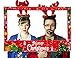 Christmas Photo Booth Prop Frame - Xmas Winter Holiday Party Supplies Decorations (Assembly Needed)