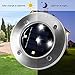 Solar Ground Lights Outdoor - YUNLIGHTS aterproof Solar Garden Lights Disk Lights Waterproof In-Ground Outdoor Landscape Lighting for Lawn Patio Pathway Yard Deck Walkway Flood Light