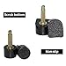 Kbnian 60 Pcs/ 30 Pairs High Heel Tips Black High Heel Shoe Repair Tips Taps Dowel Lifts Replacement, 5 Different Size