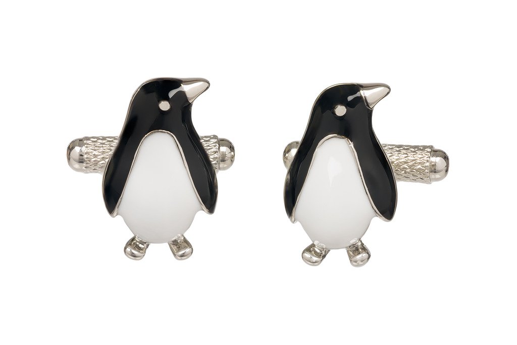 Cute Small Penguin Cufflinks Presented In Onyx Art London Cufflinks Gift Box