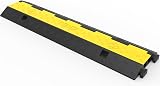 VEVOR 3 Pack 2 Channel Rubber Speed Bump Cable Protector Ramp 11000lbs per Axle view 8