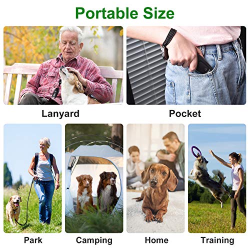 Anti Barking Control Device, 16.4 Ft Handheld Ultrasonic Dog Bark Deterrent, Safe Stop Barking Trainer for Dogs Indoors and Outdoors