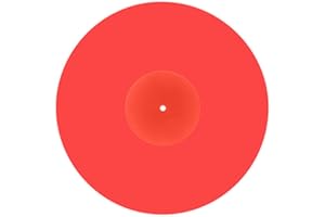 Big Fudge Acrylic Turntable Mat - Static & Vibration Reducing Record Player Slipmat - Vinyl Accessories for Better Grip - Fits All 12" Platter - Pink