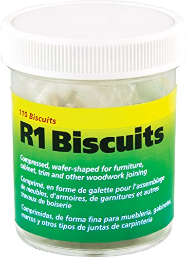 wolfcraft 2993404 Compressed Wafer Shaped Wood Joining Biscuits for Joining Wood Pieces, #R1, 110 Piece Jar - Thumbnail 6