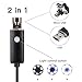 2 In 1 Smartphone USB Endoscope Inspection Camera,CrazyFire 5.5mm Android Borescope USB Inspection Camera,Waterproof OTG Micro USB Borescope Inspection Camera with 6 LEDs and 5m/16.4ft Cable
