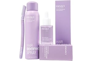 PANSLY Hair Identifying Spray Kit,Hair Identifier Spray (100mL)for Face Shaving with After Shave Serum(30mL) Kit,Moisturizing&Smoothing skin &Hair Reducing Skin Care Dermaplaner Spray Set for Women Men