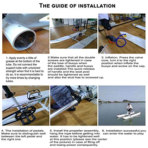 DIVTEK Water Bikes, Inflatable Kayak Bikeboat for Lake, Water Sports