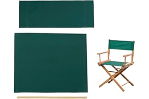 Wonafa 1 Set Director Chair Canvas Replacement with Wood Stick,21.2" L x 16.1" W Portable Replacement Cover Canvas for Directors Chair,Casual Home Director Chair Replacement Canvas (Army Green)