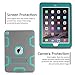 iPad Air 2 Case TOPSKY(TM)[Kickstand Feature],Shock-Absorption / High Impact Resistant Hybrid Three Layer Armor Defender Full Body Protective Case Cover with Stylus and Screen Protector,Grey/Green