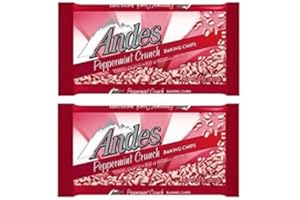 Andes' Peppermint Crunch Baking Chips 10 oz Pack of 2 w/Exit 28 Bargains Sticker