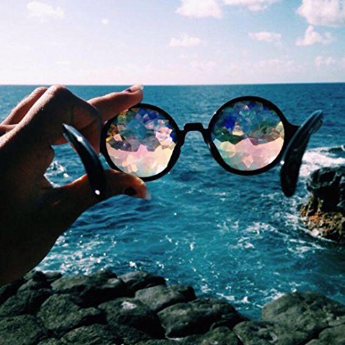 image for Sonmer Fashion Unisex Kaleidoscope Chic Diffracted Sunglasses,Funny Vi