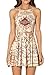LoveLiness Women Marauders Map Print Knee-length Pleated Skater Dress