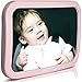 Baby Backseat Mirror for Car - Pink - View Infant in Rear Facing Car Seat - Newborn Safety with Secure Headrest Double-Strap (Pink)