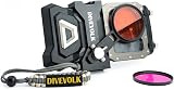 DIVEVOLK Expansion Clamp Sea Touch 4 Housing w/ Red & Purple 67mm Filters view 6