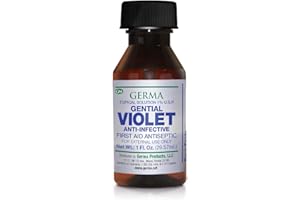 GERMA Gentian Violet First Aid Antiseptic Antibacterial Abrasions-violeta Genciana 1oz, 1 Oz