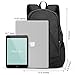 ibagbar Water Resistant Laptop Backpack with USB Charging Port Fits up to 15.6-Inch Laptop and Notebook Black